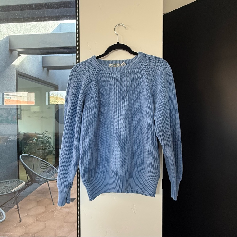 Vintage 100% cotton blue Sweater